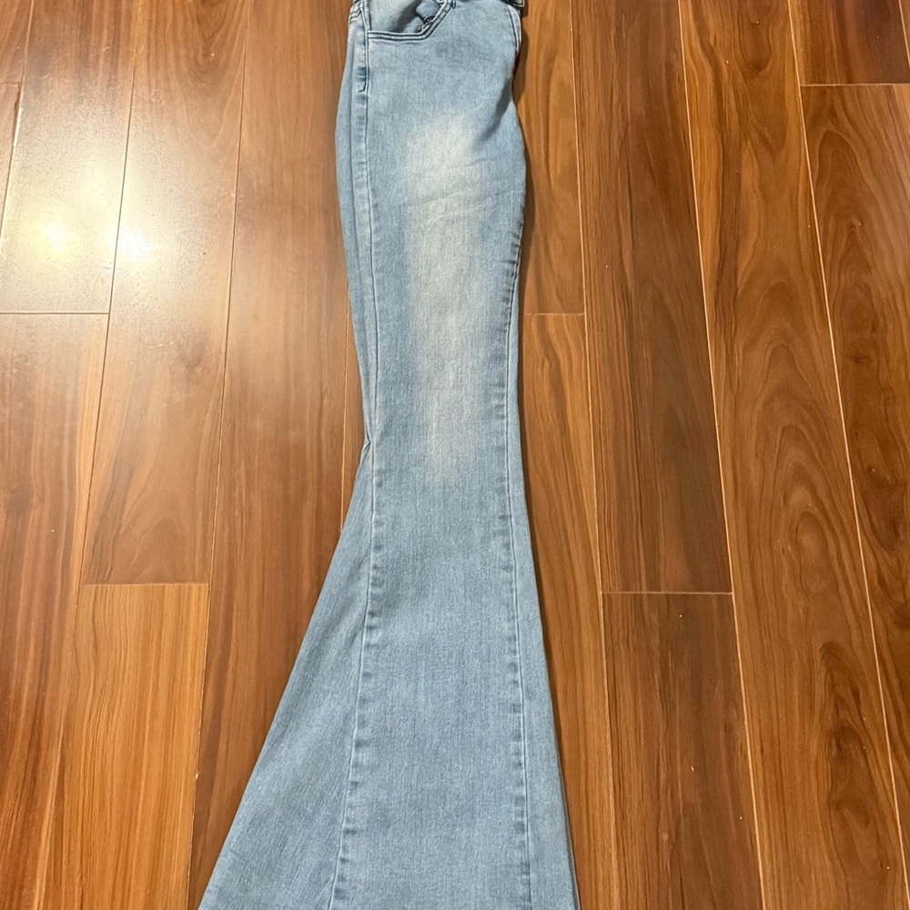 Altar’d StareLight Blue Flared Women's Jeans